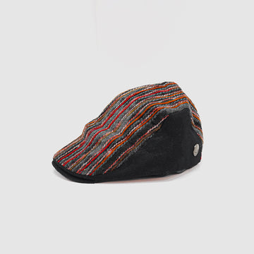 Men's Winter Multicolor Tweed Flat Cap