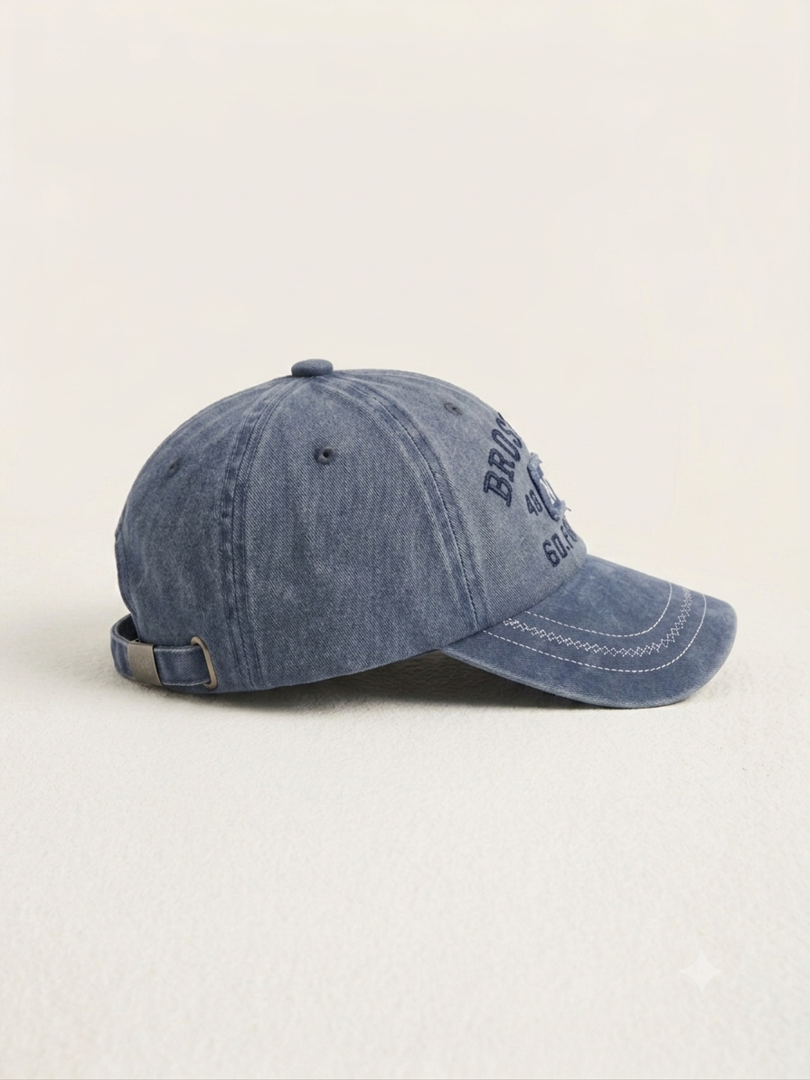 Vintage Blue Brosville NYS Embroidered Baseball Cap