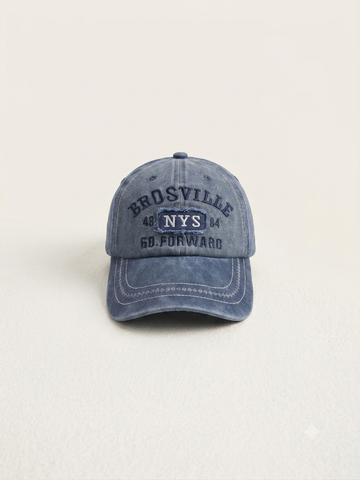 Vintage Blue Brosville NYS Embroidered Baseball Cap