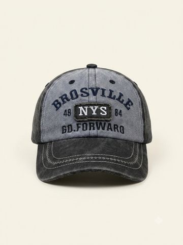 Vintage Gray Brosville NYS Embroidered Baseball Cap