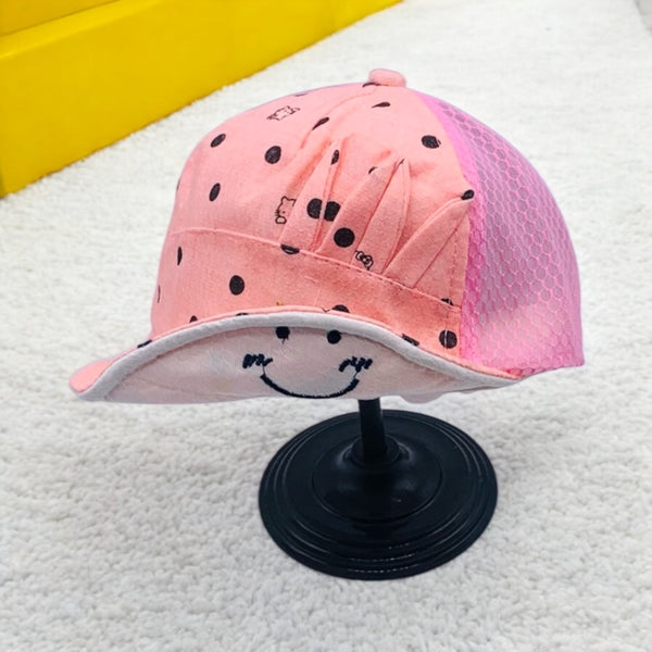 CUTE POLKA DOT BABY CAP - SOFT STYLISH & COMFORTABLE