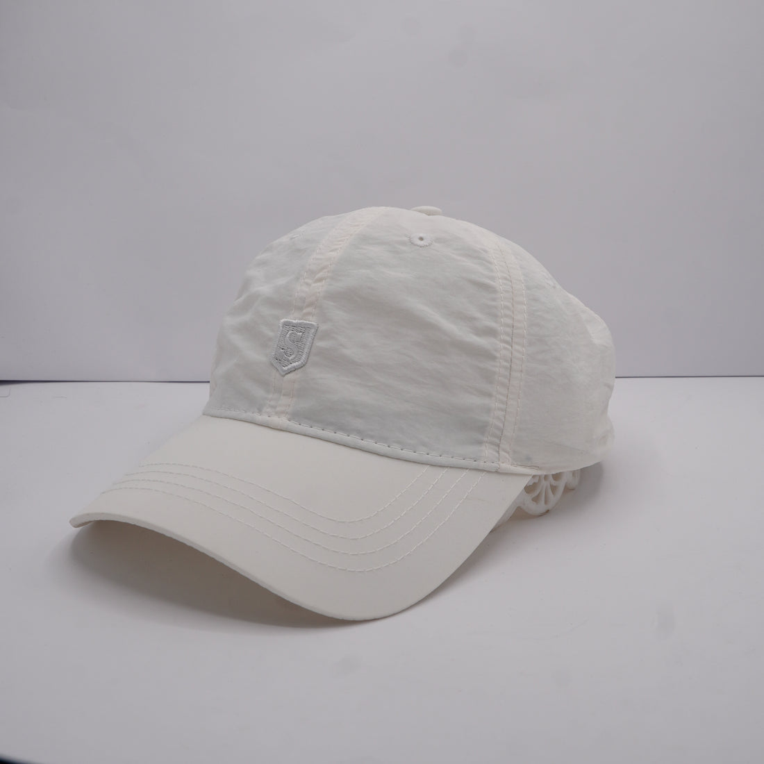 S Logo White Parachute Sports Cap