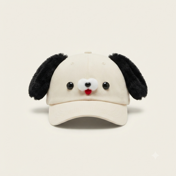 Fuzzy-Eared Puppy Dog Baseball Cap