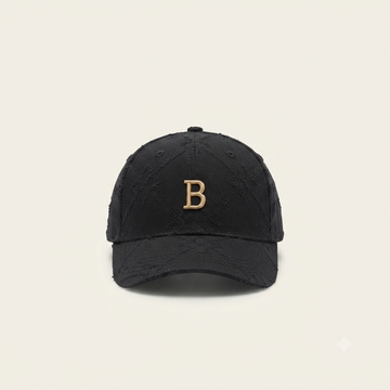Monogrammed 'B' Crest Cap