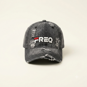 FREQ Black Denim Cap