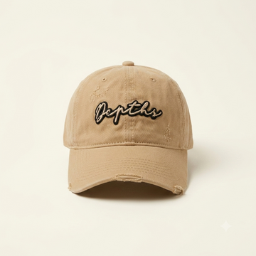 Heritage beige Distressed Curved-Brim cap