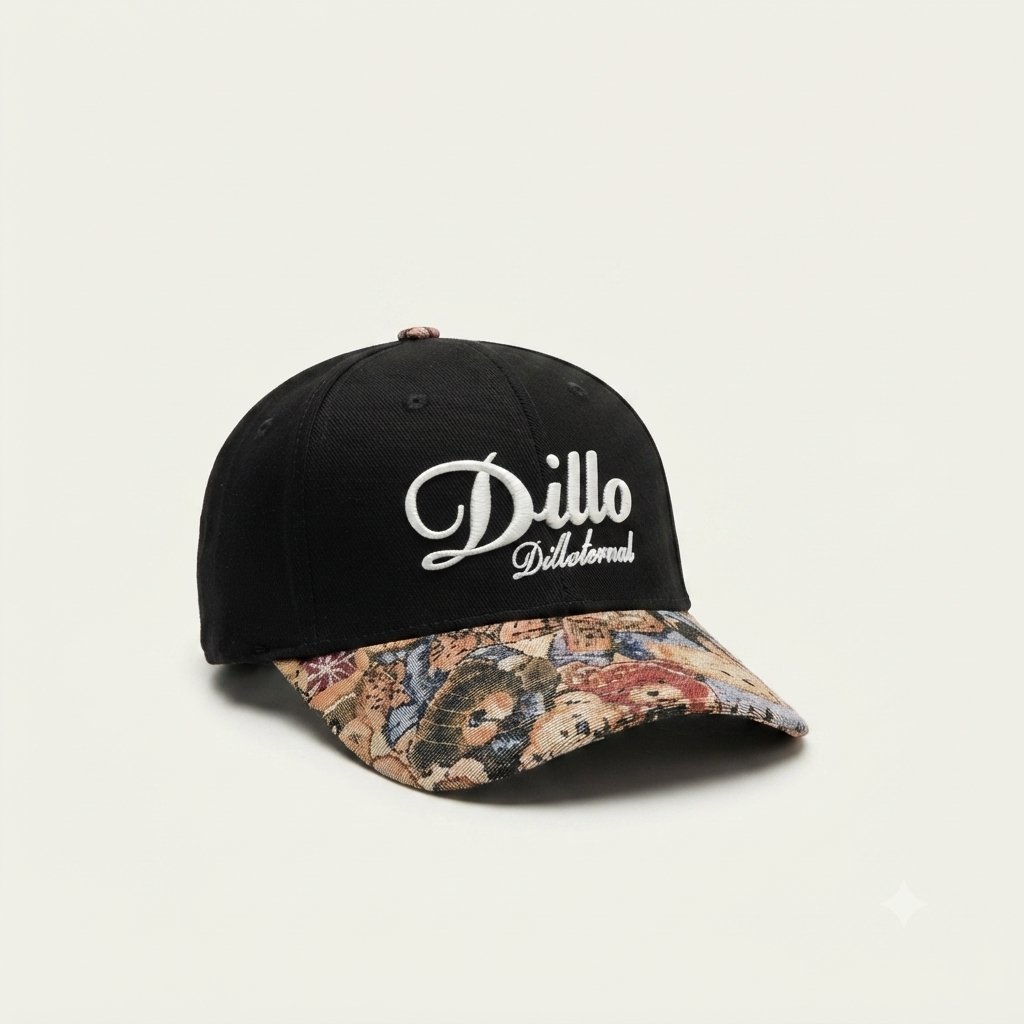 Dillo Tapestry Brim Baseball Cap.