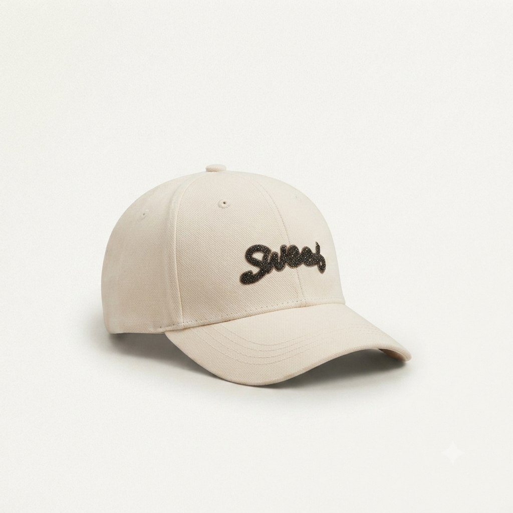 Sweet Script Cream Cap