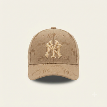 New York Yankees Monogrammed Beige Baseball Cap