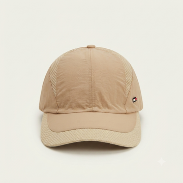 Beige Breathable Parachute Sports Cap