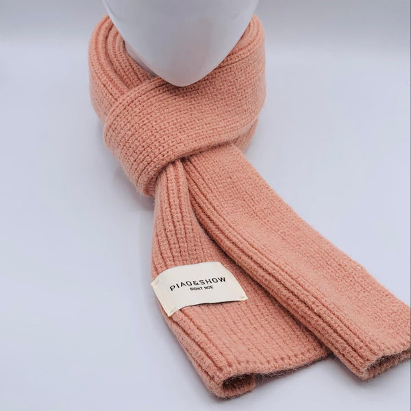 CLASSIC KNITTED PINK WINTER MUFFLER