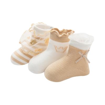 QUIRKY COMFORT STYLISH BABYGIRL PACK OF 3 SOCKS