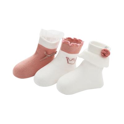 QUIRKY COMFORT STYLISH BABYGIRL PACK OF 3 SOCKS