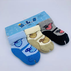 COLORFUL MICKEY MOUSE BABY GIRL PACK OF 3 SOCKS