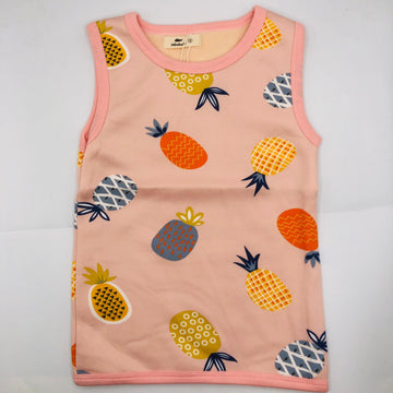 Girl West Under Fleece With Pineapple Design