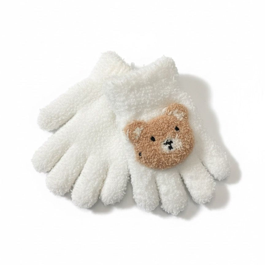 Winter Warm Towel Fur With Cute Bear Design