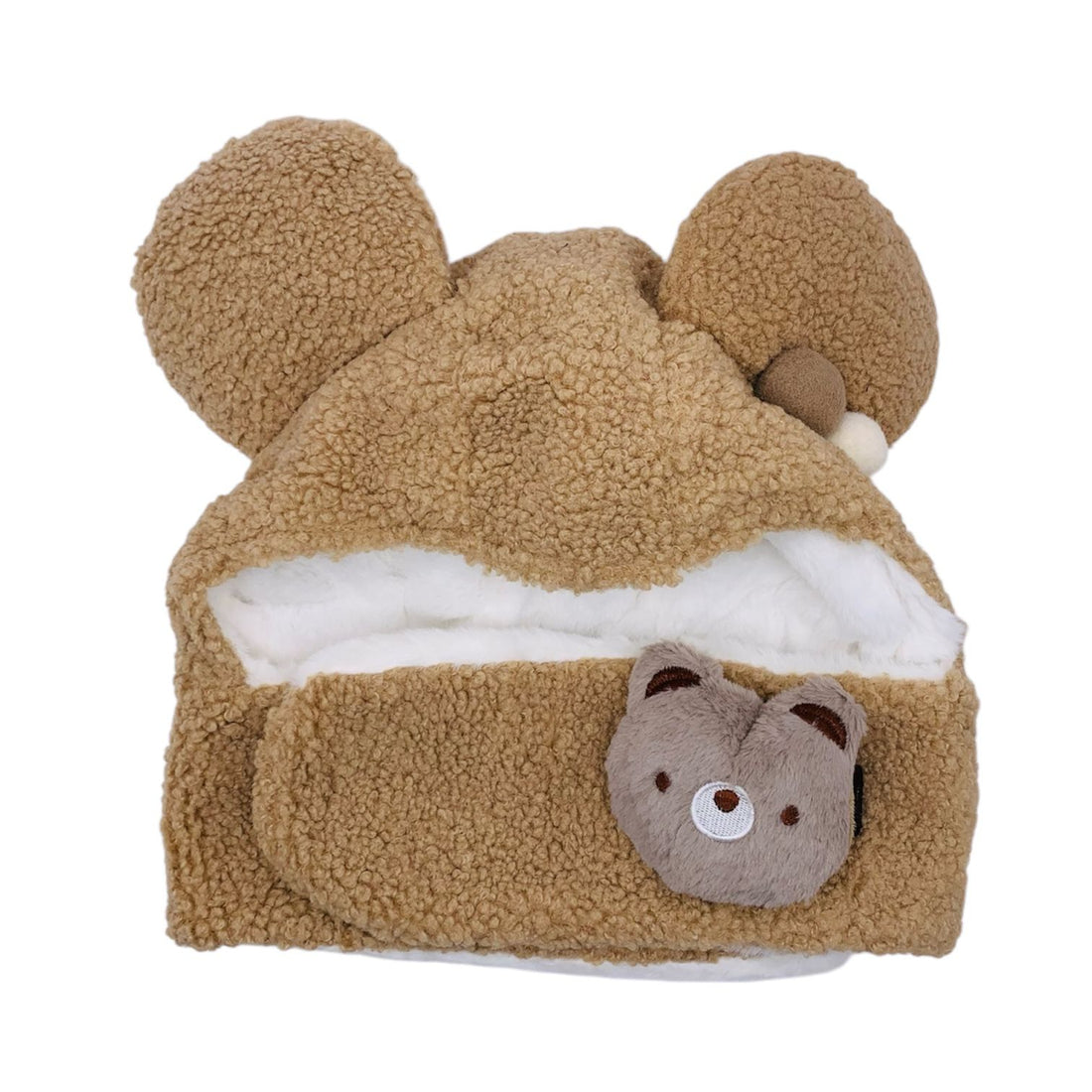 Kids Winter Warm Wool Cute EAR Warm Cap nack set