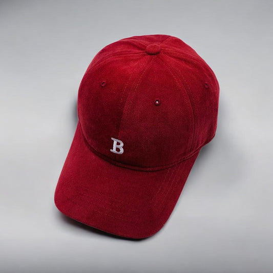 MY 'B' CAP RED COTTON