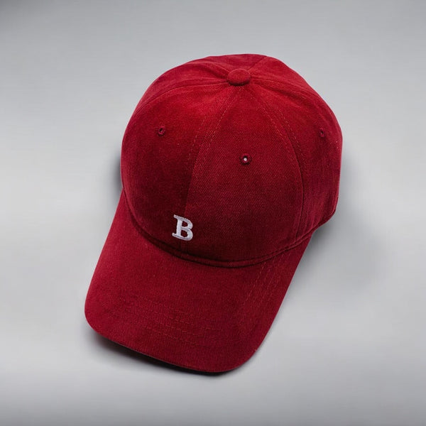 MY 'B' CAP RED COTTON