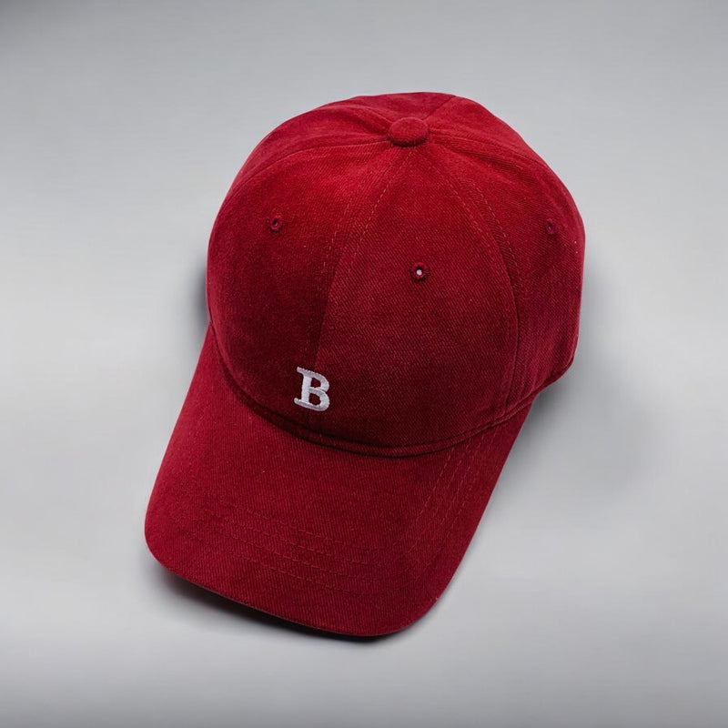 MY 'B' CAP RED COTTON