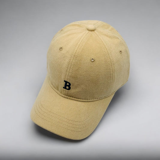 MY 'B' CAP WHIGHT BEIGE COTTON