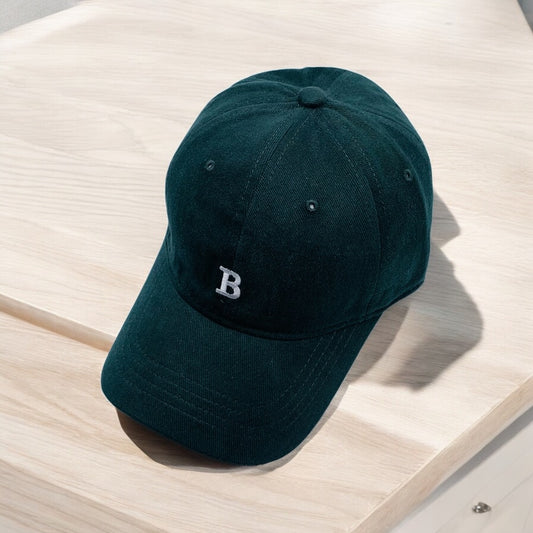 MY 'B' CAP WHIGHT GREEN COTTON