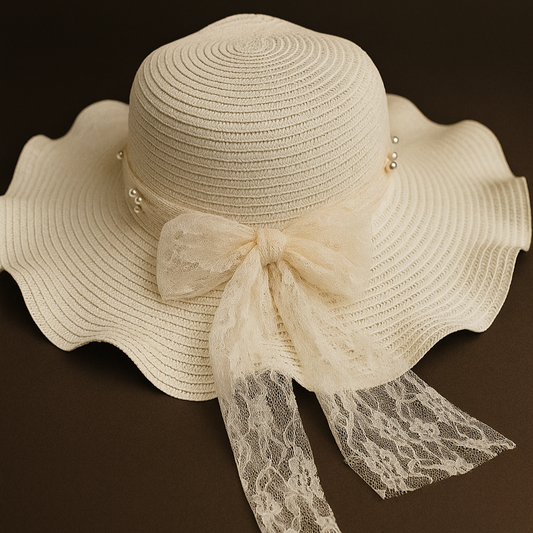 Elegant Women’s Cruise Sun Straw Beach hat