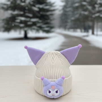 KIDS WOOLEN KUROMI CAP/HAT