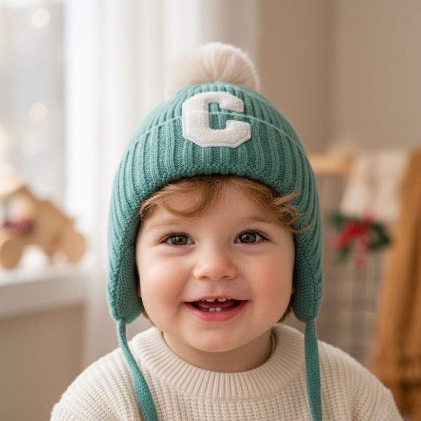 KIDS WOOLEN CAP/HAT WITH STRAP