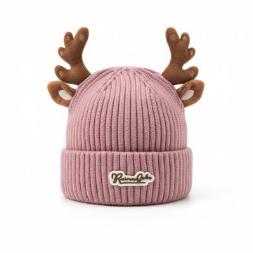 KIDS WOOLEN CAP/HAT WITH GOAT STONE