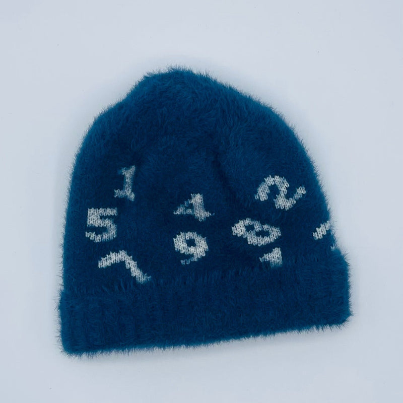 NUMBERING RABBIT WOOL BOY SOFT CAP/HAT