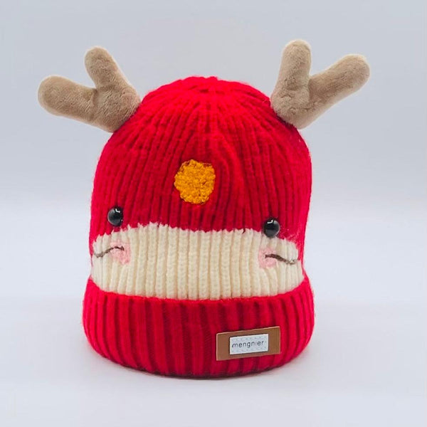 ADROBAL REINDEER -THEMED KNIT HAT