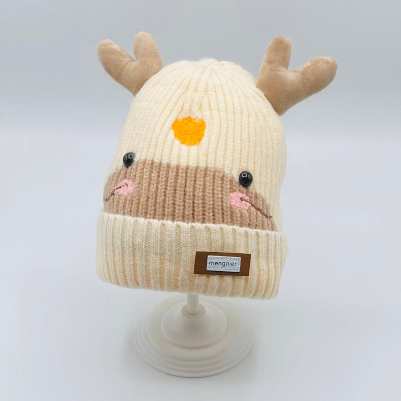 ADROBAL REINDEER -THEMED KNIT HAT