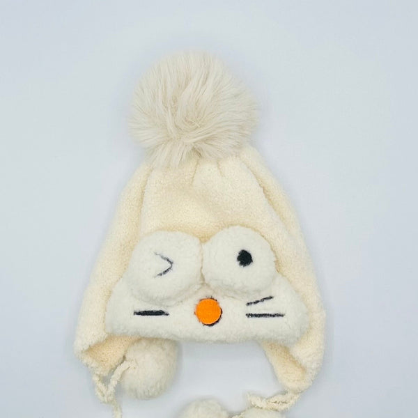 WOOL BABY BOY DORAEMON FACE CAP/HAT