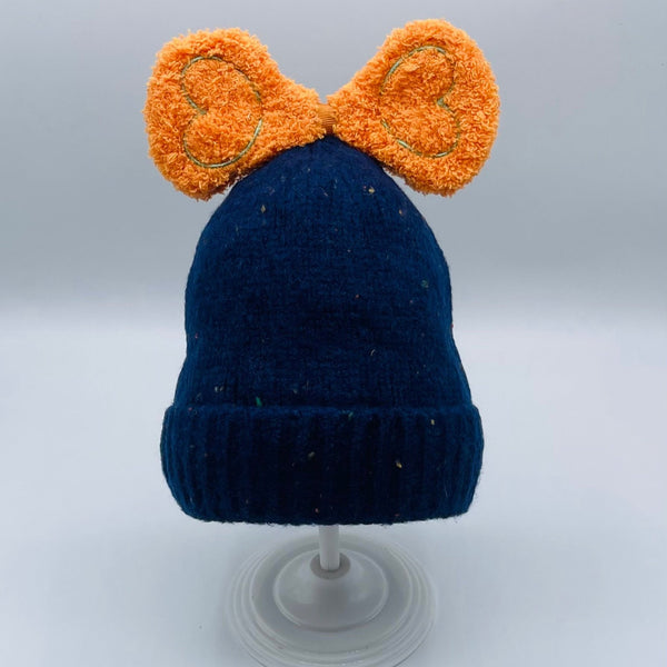 MICKEY MOUSE HEART EMBROIDERY BABY GIRL CAP/HAT