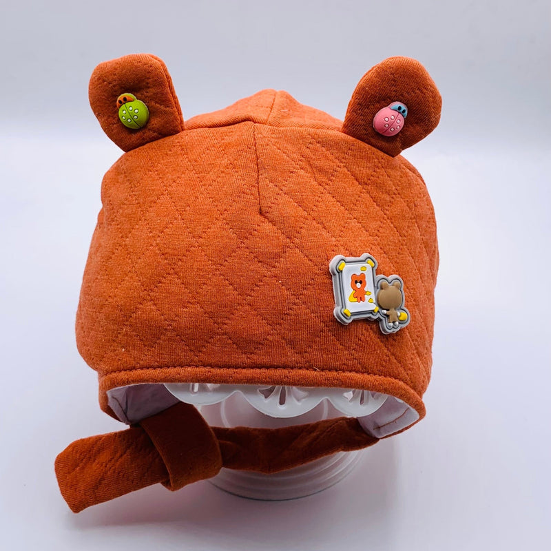 CUTE AND COMFY BABY GIRL CAP WITH LADYBIRD EARS CAP/HAT