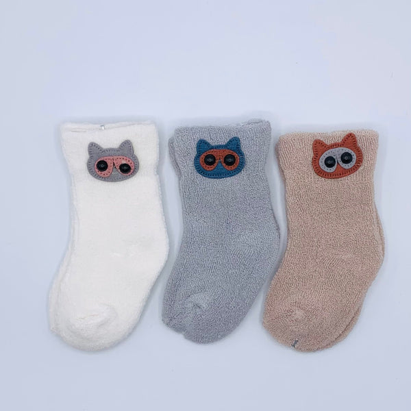 WOOL OWL  BABY BOY SOCKS