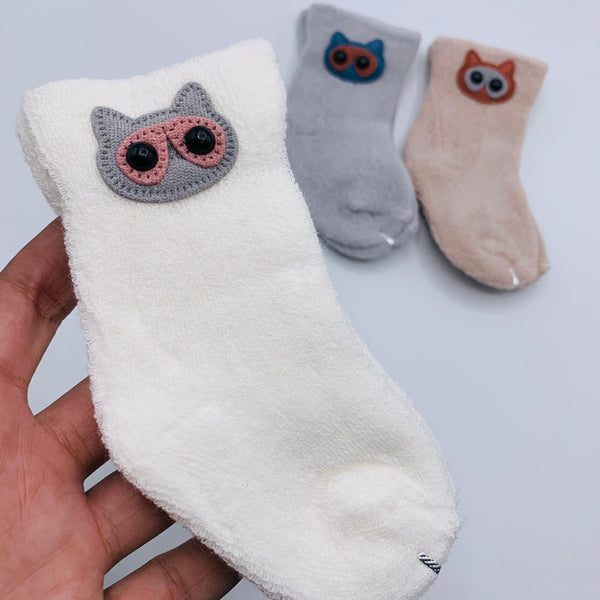 WOOL OWL  BABY BOY SOCKS