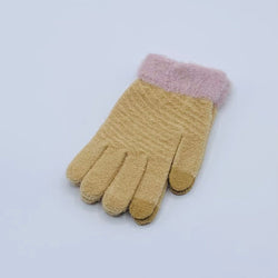 WOOL LINING  BABY GIRL GLOVES WITH MOBILE TOUCH SENSOR