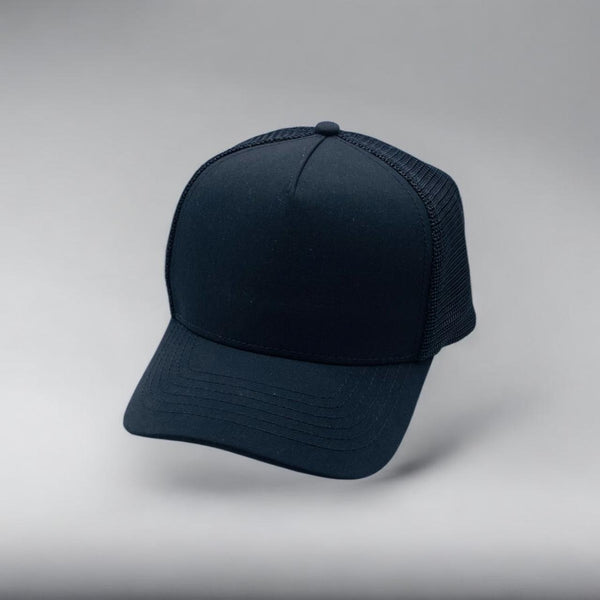 SIMPLE SUNSHADE COUPLE TRUCKER HAT BLACK