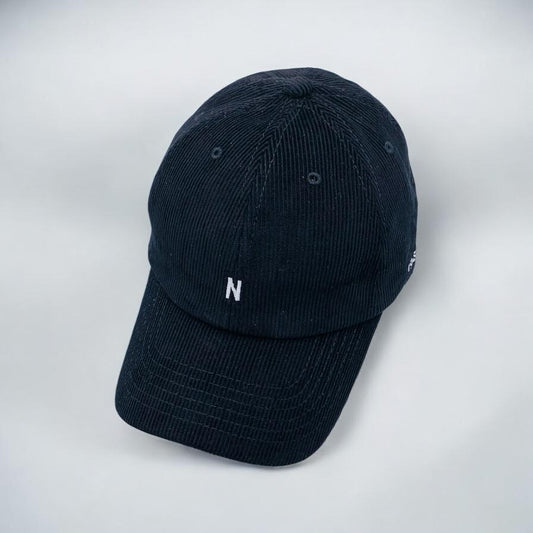 CORDUROY BASEBALL CAP BLACK