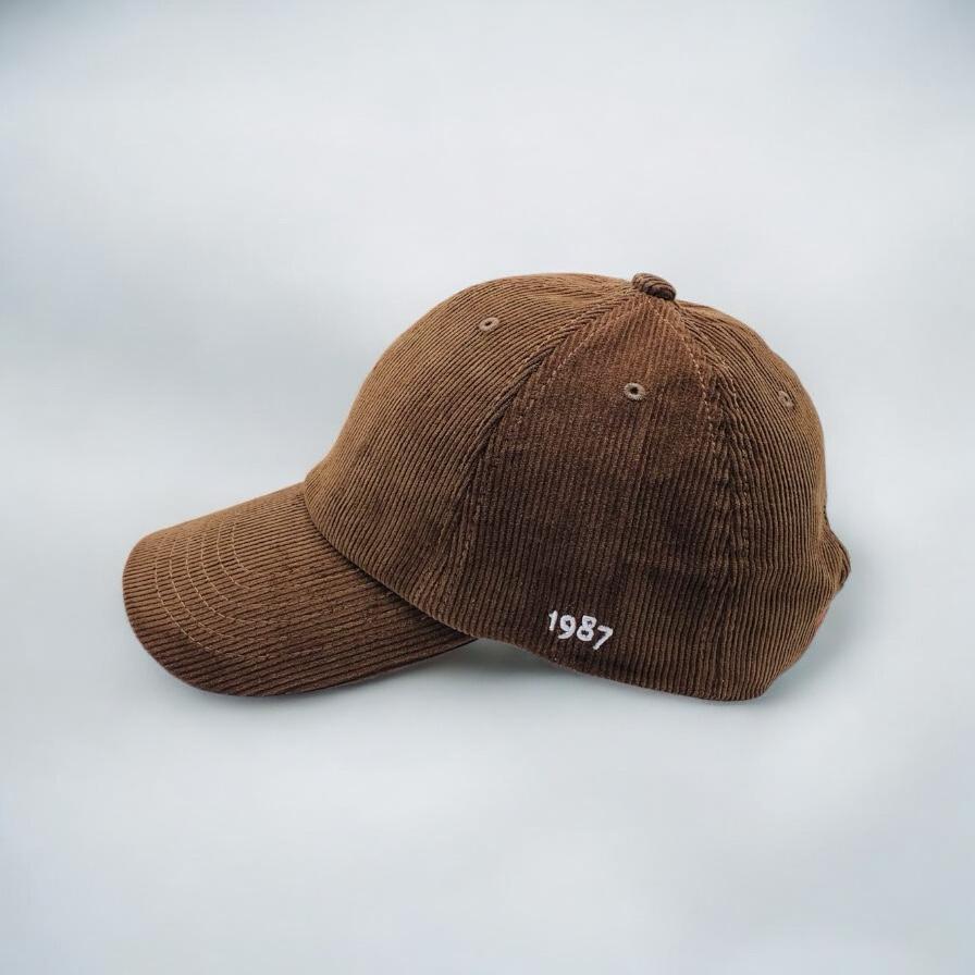 CORDUROY BASEBALL CAP BROWN